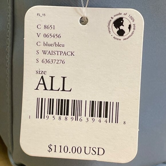 Caraa Sport Light Blue Nylon Multi-Pocket Adjustable Strap Utility Belt Bag - Ne - Picture 9 of 14